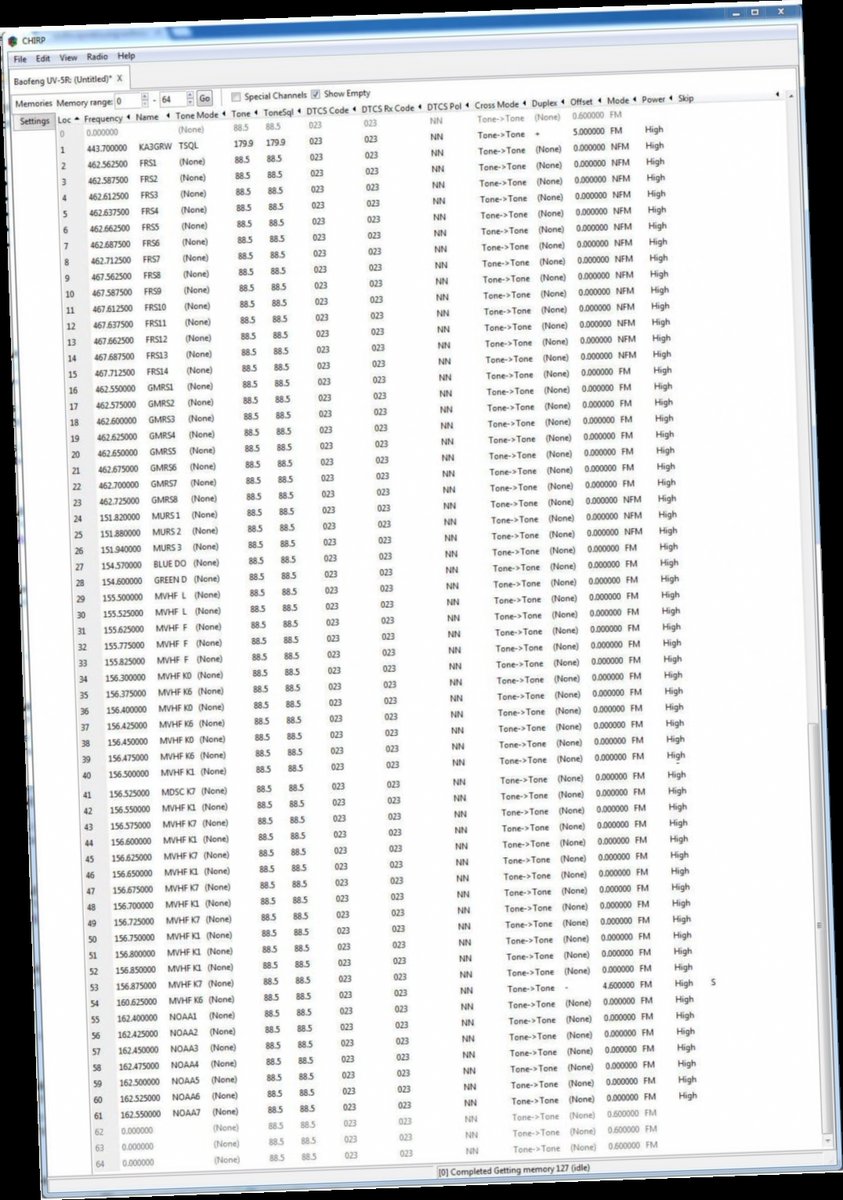 baofeng uv5r chirp file download marine channgels / Twitter