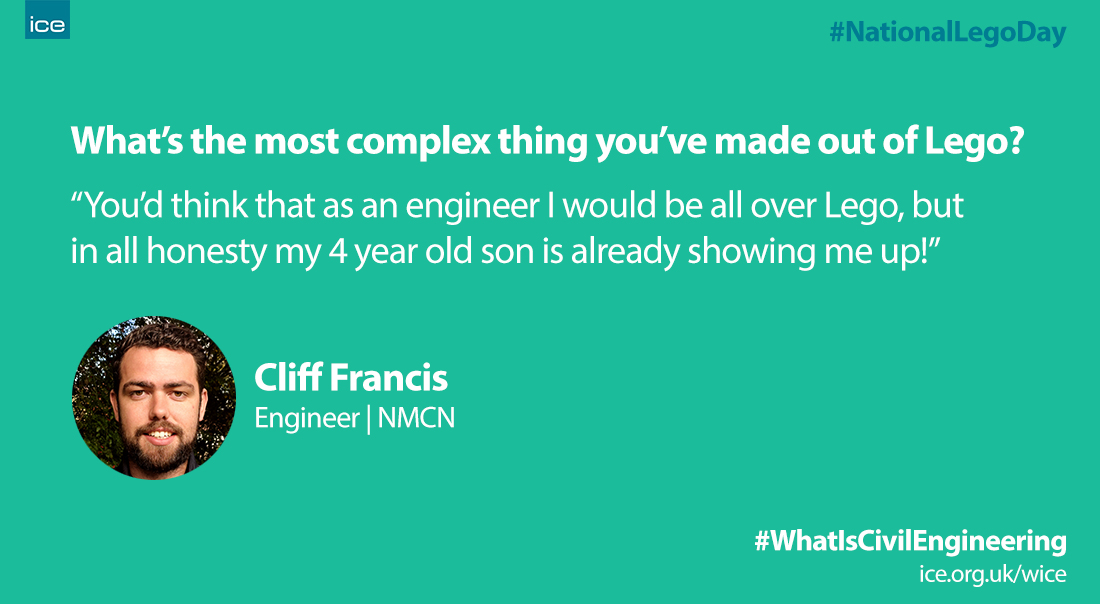 ICE_engineers's tweet image. Looks like your 4-year-old son might be a potential #CivilEngineer in the making, Cliff Francis!

Find out about Cliff&apos;s journey to becoming an #engineer 👉 bit.ly/3psmfze

#WhatIsCivilEngineering #NationalLEGODay #LEGO