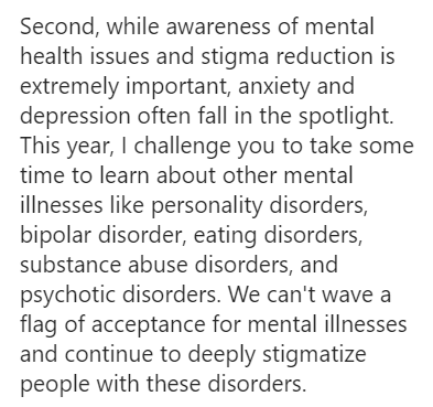 whoalansi's tweet photo. My friend, Katie ( @anxiousandalive ) brought up some excellent points yesterday on her IG that I think are a great jumping off point for starting conversations, and research, around mental health. #BellLetsTalk https://t.co/hTRDpm2wmh