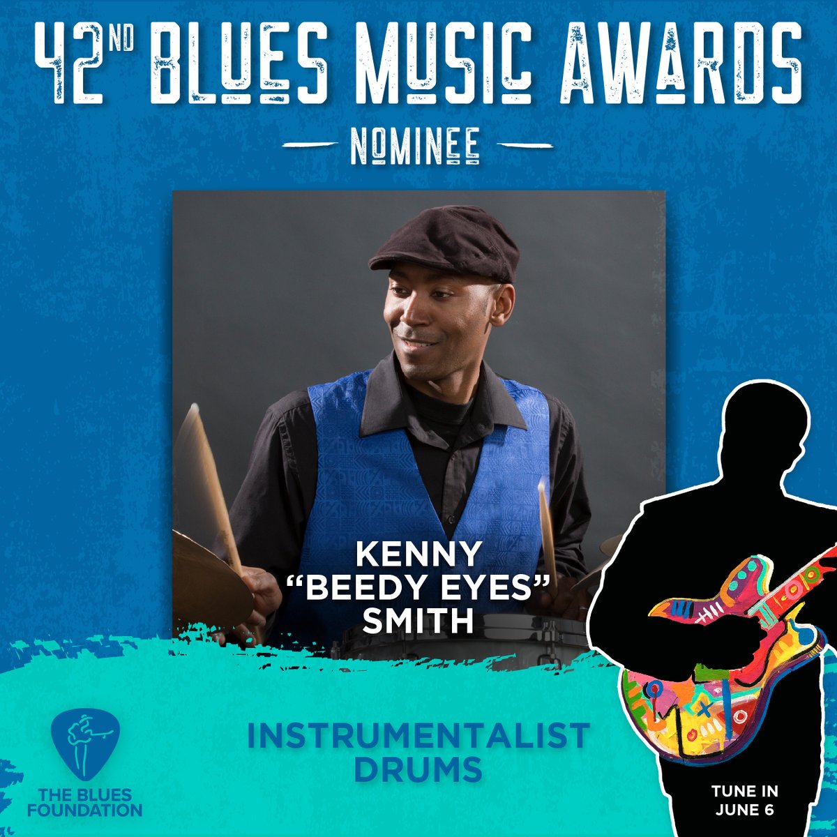 Fun! Fun! Fun!
Thank you, Blues Foundation; I am humbled and honored to be nominated for the BMA  Instrumentalist - Drums, and congratulations to all of my fellow musicians. Keep it Bluesy! <a href="/BluesFoundation/">The Blues Foundation</a> <a href="/KennyBeedyEyes/">Kenny Beedy Eyes</a>