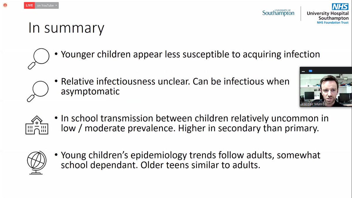 Important webinar series from  @bmj_latest about  #COVID19 and schoolsNice overview of evidence from  @apsmunro  https://twitter.com/apsmunro/status/1354476261100417024