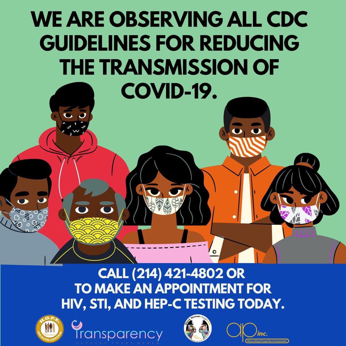 AboundingInc's tweet photo. • Free STI, HepC, and HIV Screenings
• PrEP and PEP available
• Walk in’s are welcome
• Ask about eligibility for $75 PrEP stipend
1705 Martin Luther King Jr Blvd
Suite C
Dallas, TX 75215
9 am to 6 pm
Monday thru Friday
#APInc #APCares #APCommunity https://t.co/L6leZq0d2l