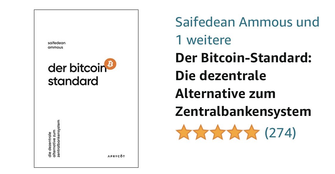 fabthefoxx's tweet photo. Today: #1 in Germany for „financial politics“ today.
274 ratings(!), still almost 5 stars (4.8)
More People than ever start learning about #bitcoin https://t.co/yKsX2KoF5o
