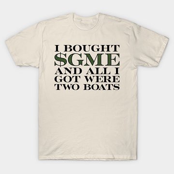 Slickiscool's tweet image. I’ll try to cash in on this. Everyone else is. 

teepublic.com/t-shirt/189602…

#gme #WSB #stonks @WSBChairman