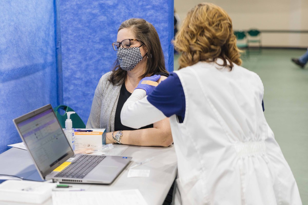 We are so thankful for Baptist Health Medical Center Arkadelphia and Ouachita’s Health Services staff who worked so hard to make it possible for our faculty and staff to participate in a vaccine clinic today. We appreciate your service and dedication!