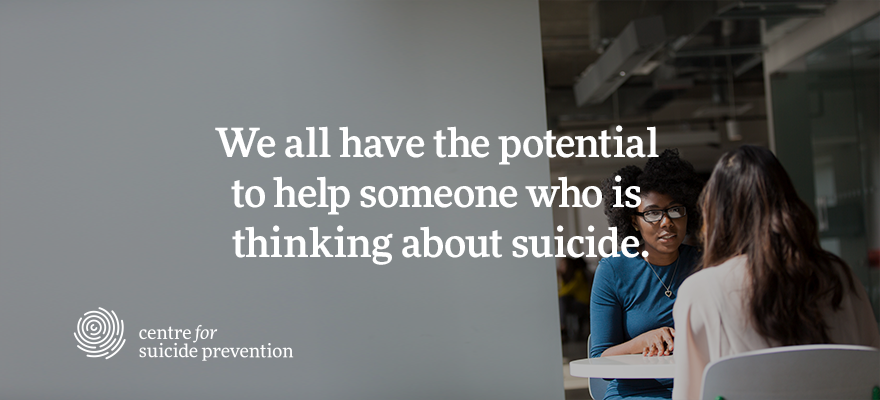 cspyyc's tweet photo. Having a caring conversation with a person at-risk of suicide can provide basic, life-saving assistance in their moment of need. https://t.co/TSB34QPBEo #BellLetsTalk https://t.co/IRAeeY7G0o