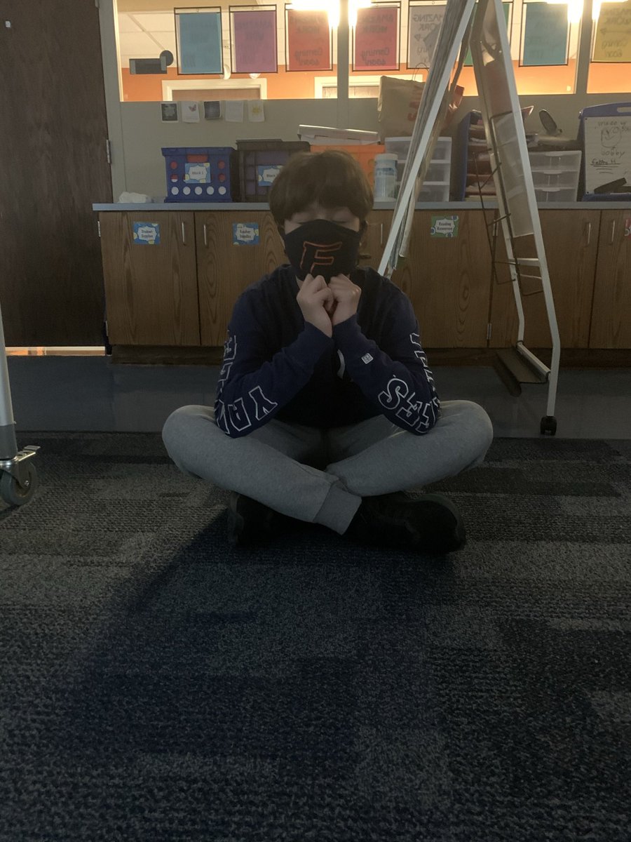 MRELunchBunch's tweet photo. Our amazing 6th graders gave guided meditation a try...and seemed to love it! A great tool for relaxation and stress relief! #teamMRE @MissHCounseling https://t.co/XHDg0qPVvv