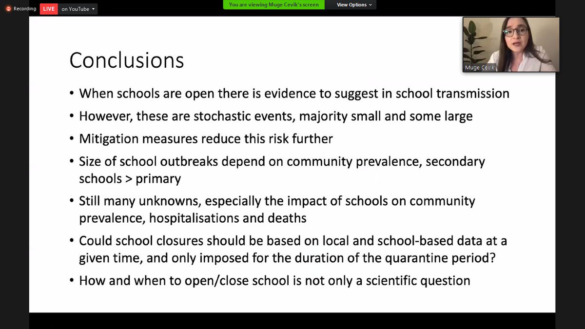  @mugecevik take on international data What happened in  and reported in literature?"Reopening schools IS NOT only a scientific decision"