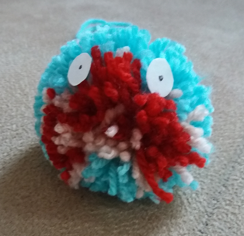 HHS_Design_Tech's tweet image. A fantastic effort from one of our year 8 students, taking part in the DT@Home pom pom project. Merits are coming your way! @HHSHaringey