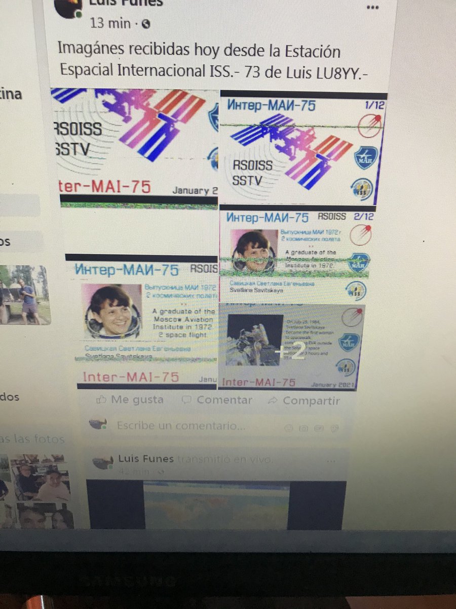 SSTV por Santa Rosa de Conlara San Luis, muy buena recepción 28/02/21 73 de Luis LU8YY 🌎🛰📡👩‍🚀👩‍🚀📻