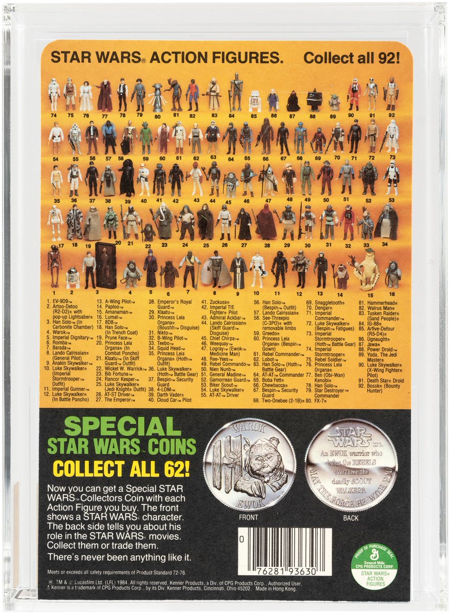 HakesAuctions's tweet photo. #Hakes231 Sneak Peek! @HakesAuctions is the place for #rare @starwars toys! ✅ out this #StarWars #PowerOfTheForce #AFA 85+ #BibFortuna #92Back #proofcard that opens for bidding Feb. 2! 🤩
#GusLopezCollection #Kenner #StarWarsPowerOfTheForce #StarWarsToys #StarWarsCollectors https://t.co/dIyNMCIQTV