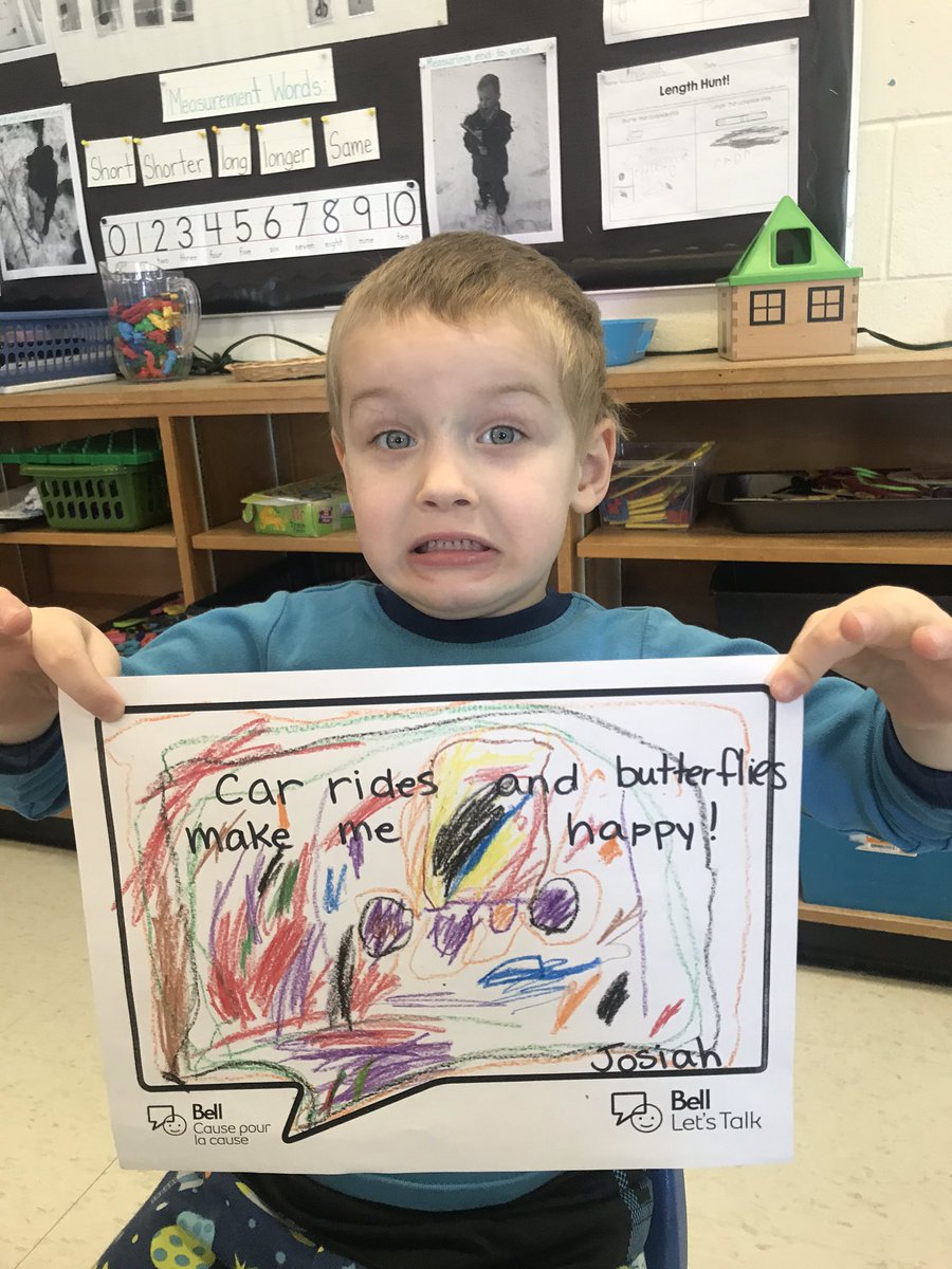 selby_grade1's tweet photo. Drawing pictures of our feelings and what makes us happy in our hearts. We also talked about how it’s ok to not always be happy. #BellLetsTalk https://t.co/IKxnmcpwHg