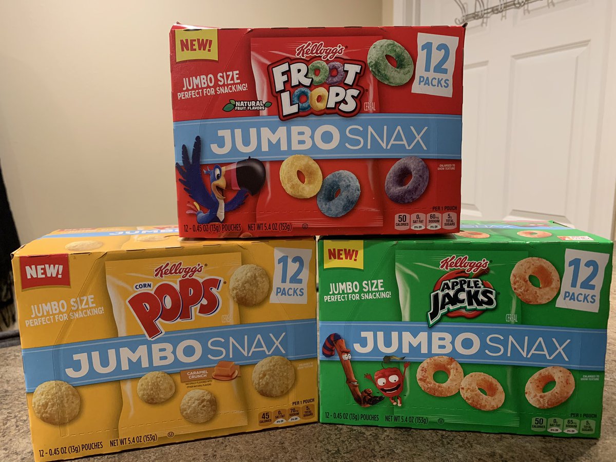 bburling96's tweet photo. Obsessed with these new snax! 🤩 #JumboSnax #contest #complimentary @KelloggsUS @Influenster https://t.co/atOtV0DwT3