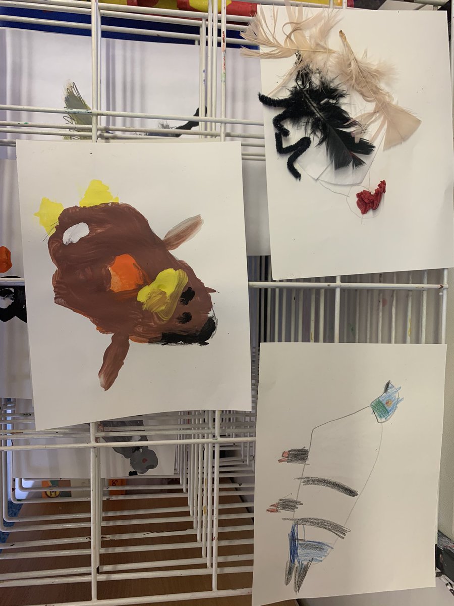 CookMisss's tweet image. Today in my reception placement we drew birds, I took children individually to draw/ colour/ paint some birds! One of which isn’t at a level to draw to he painted one! These were the outcomes they seemed to enjoy it very much.