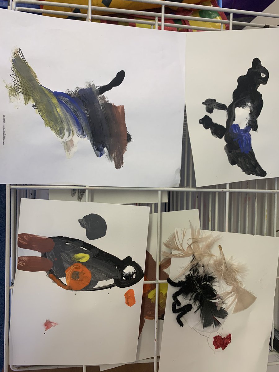 CookMisss's tweet image. Today in my reception placement we drew birds, I took children individually to draw/ colour/ paint some birds! One of which isn’t at a level to draw to he painted one! These were the outcomes they seemed to enjoy it very much.
