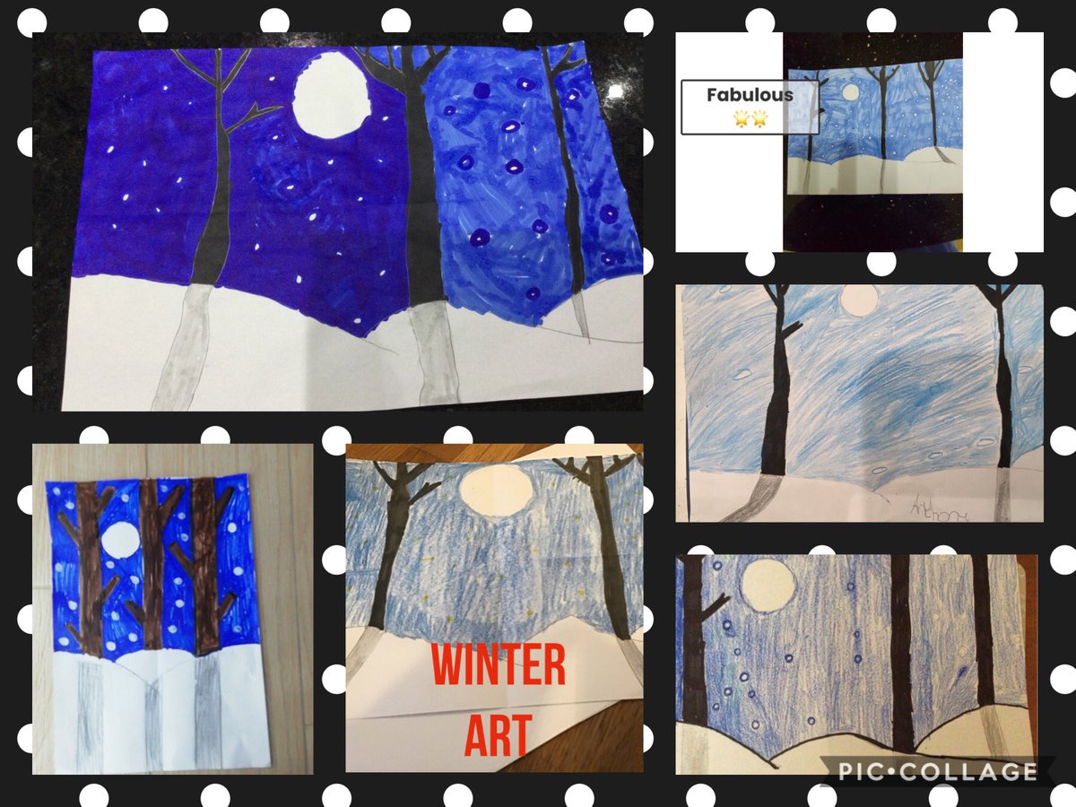 GreencastlePS's tweet photo. Another busy day at home #remotelearning . Really delighted with the art being produced. @GreencastlePS https://t.co/PvsYWUbP54