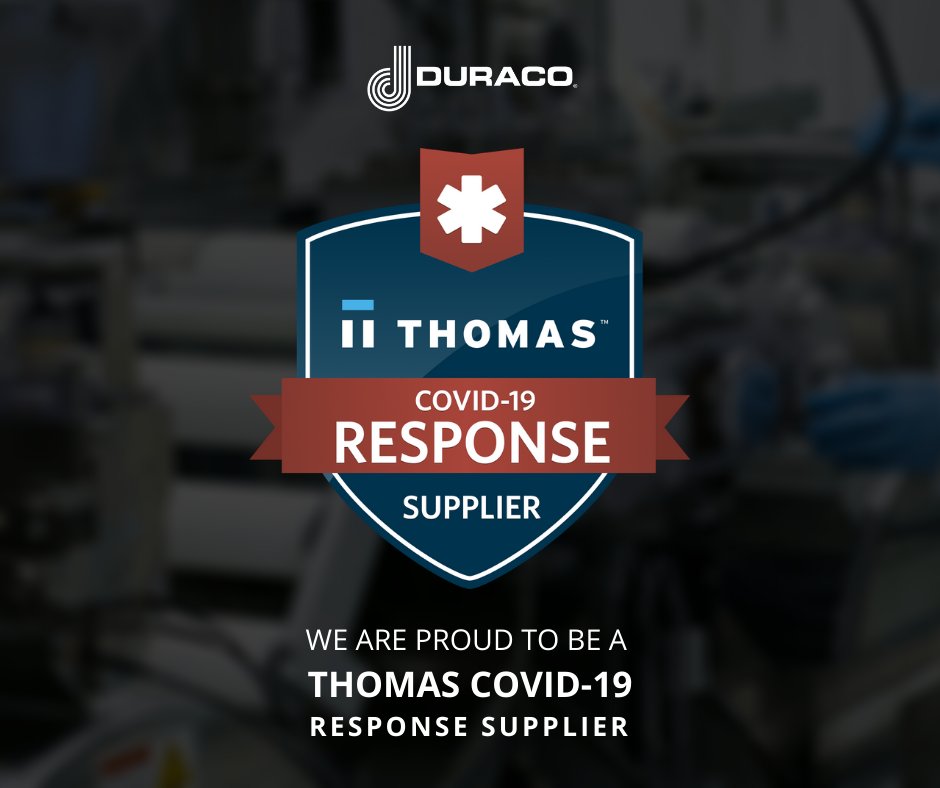 DuracoTapes's tweet image. Duraco is proud to be an official Thomas COVID-19 Response Supplier. 

Let us know how we can help with your PPE production.  hubs.la/H0FCwfC0

#DuracoTapes #TapeSolutions #PPE #ThomasNet