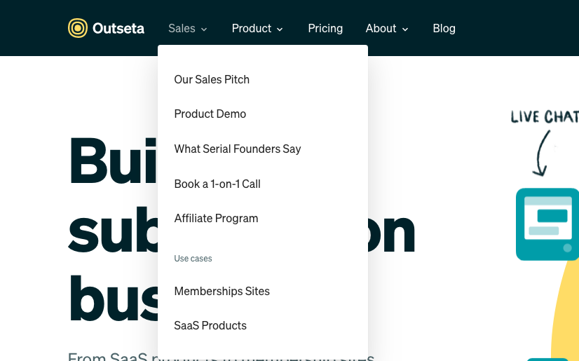 3/5 We're doubling down on this approach. Our new "Sales" folder gives buyers everything they need to evaluate Outseta for themselves. -Read our pitch-Watch a demo without requiring a sales call-We won't follow up with you unless you ask us to-You can ALWAYS book a 1-on-1