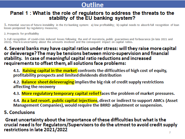 The next slide goes into possible responses and underlines that all of them face specific difficulties. There is, of course, great uncertainty about the dimension of potential problems and their geographical distribution 7/7