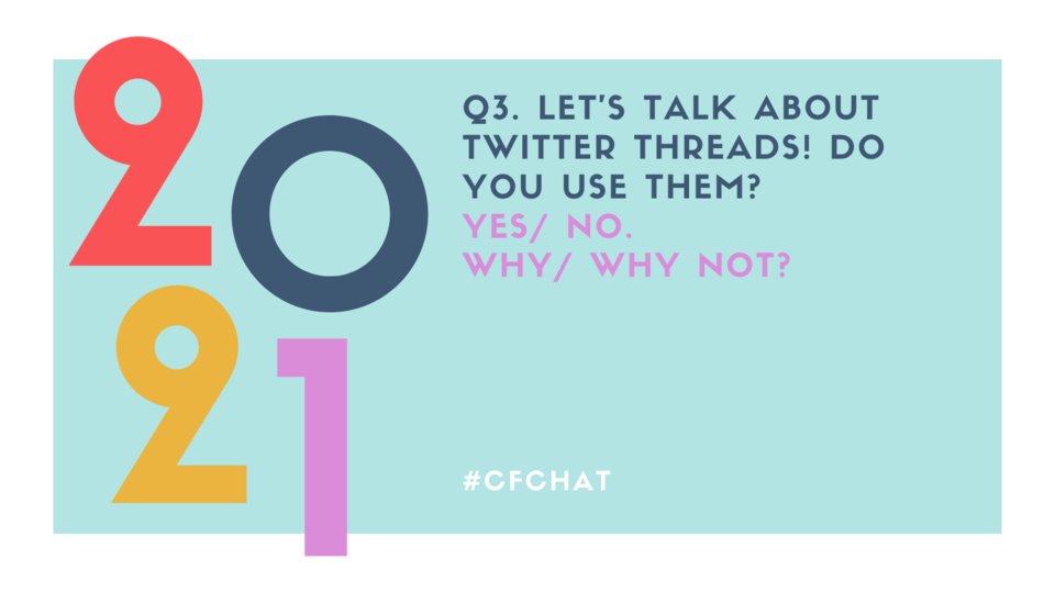 Crowdfire's tweet photo. Q3. Let's talk about Twitter threads! Do you use them? 
Yes/ No 😎
Why/ Why not? 🤔

#cfchat https://t.co/Y94bBejJXf