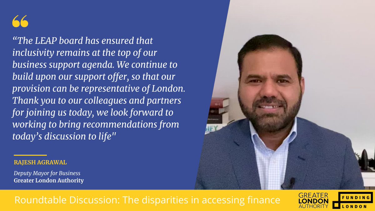 We would like to thank everyone who took part in our roundtable discussion today and say a massive thank you to 
<a href="/RajeshAgrawal/">Rajesh Agrawal</a>, Deputy Mayor of Business, <a href="/LDN_gov/">London Gov</a> for delivering the opening and closing remarks.
#entrepreneurship #diversity #womeninbusiness