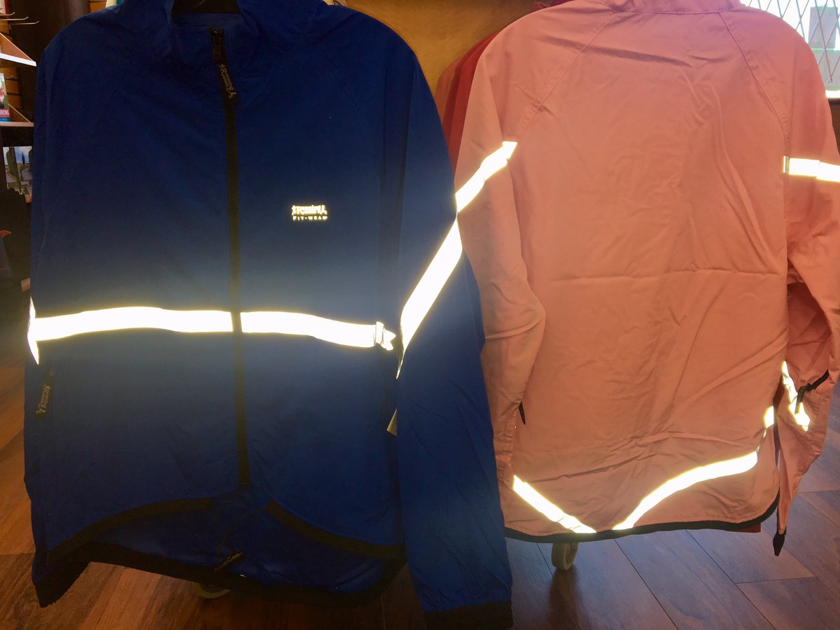 Ever take a photo of yourself with your flash on to see what you look like running in the dark? Our Unisex Reflective jacket has 360 degree reflectivity. Available for safe curbside pick ups, call/email for inventory