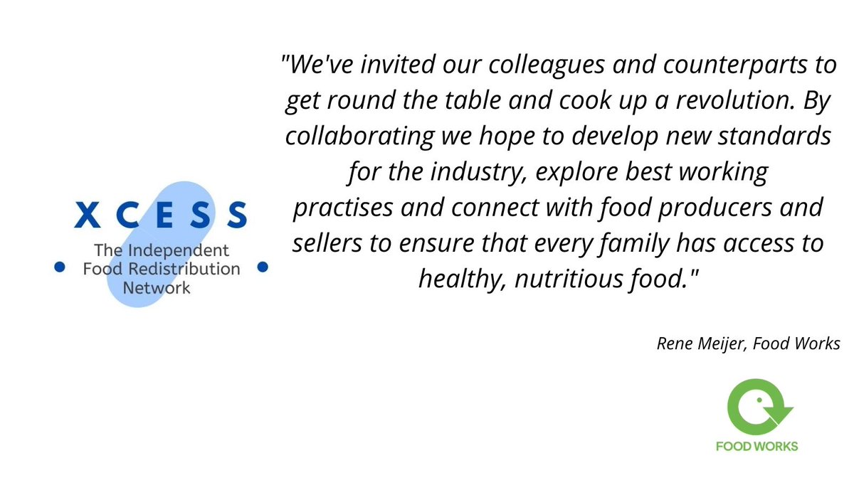 XcessNetwork's tweet image. Xcess is uniting Independent Food Redistribution orgs from across the country including @TheFoodWorksSHF. More here: xcess.org.uk