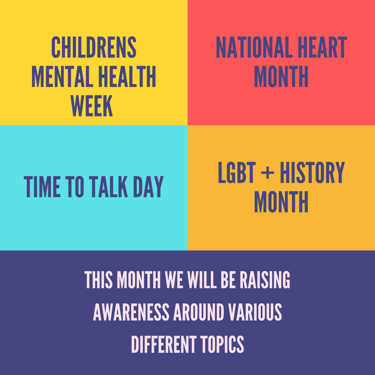 #February2021 what a month! Check out the topics we will be discussing, starting this week