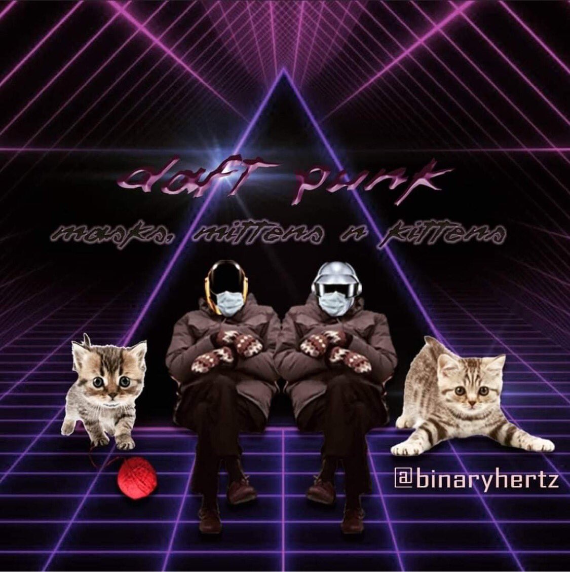 binaryhertz's tweet photo. #BernieSanders #DaftPunk #daftpunkmemes #BernieSandersMittens https://t.co/WXO3TLBwNv