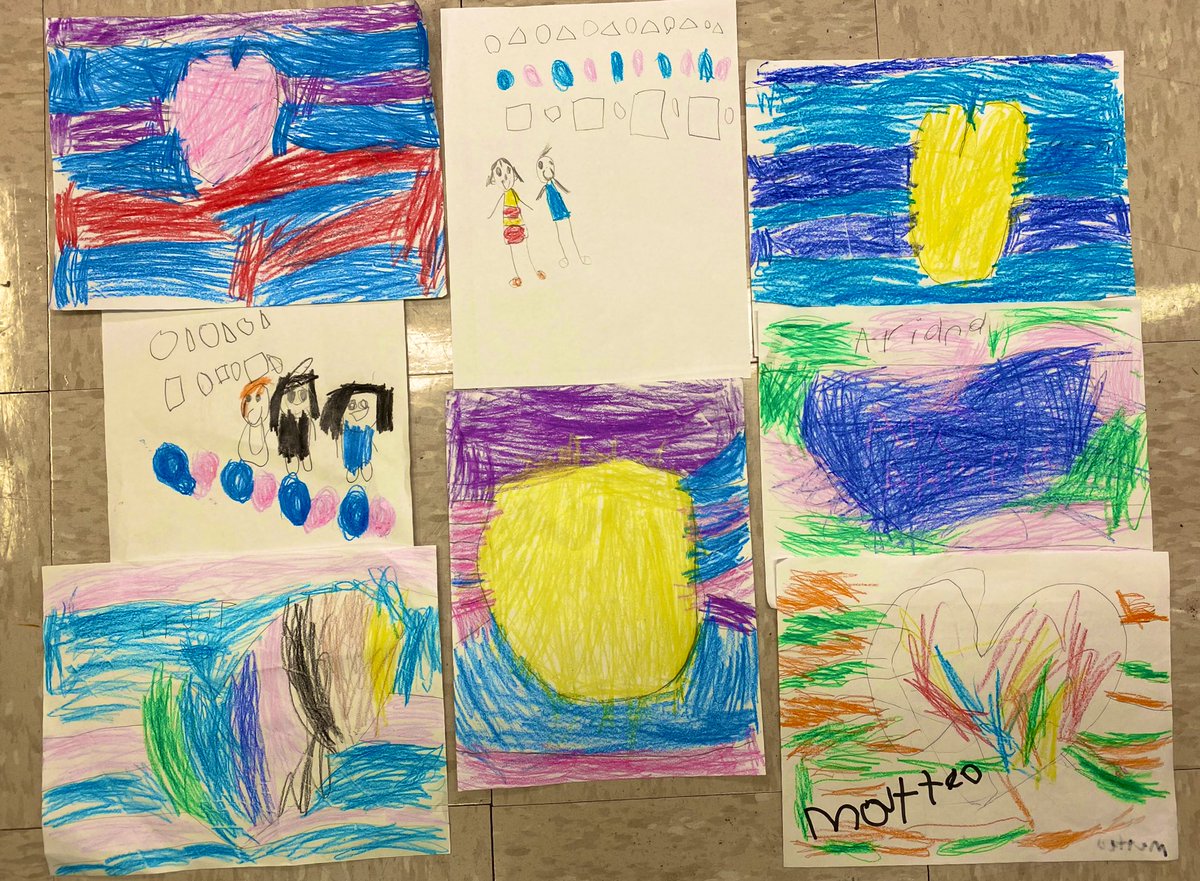 RyansArtClass's tweet photo. We are learning about patterns in Prek! ❤️ #Art #petersenES @PetersenHISD @DanitraArredon1 @verolopez2020 https://t.co/D00jzGVL21