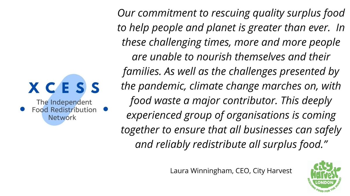 XcessNetwork's tweet image. We're working with partners across the UK including founding members @CityHarvest_LDN. More here: xcess.org.uk