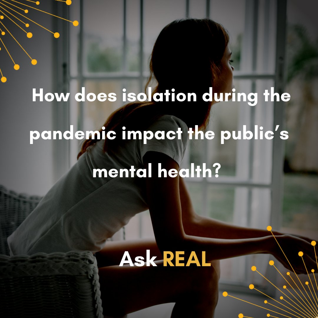 The pandemic has not only affected our physical health, but also our #mentalhealth. 

Find out isolation’s impact on our mental well-being and how to treat it in our REAL Note: ow.ly/xJjv50DkT21

#BellLetsTalk #mentalhealth #mentalhealthmatters #REALNote #covidcanada