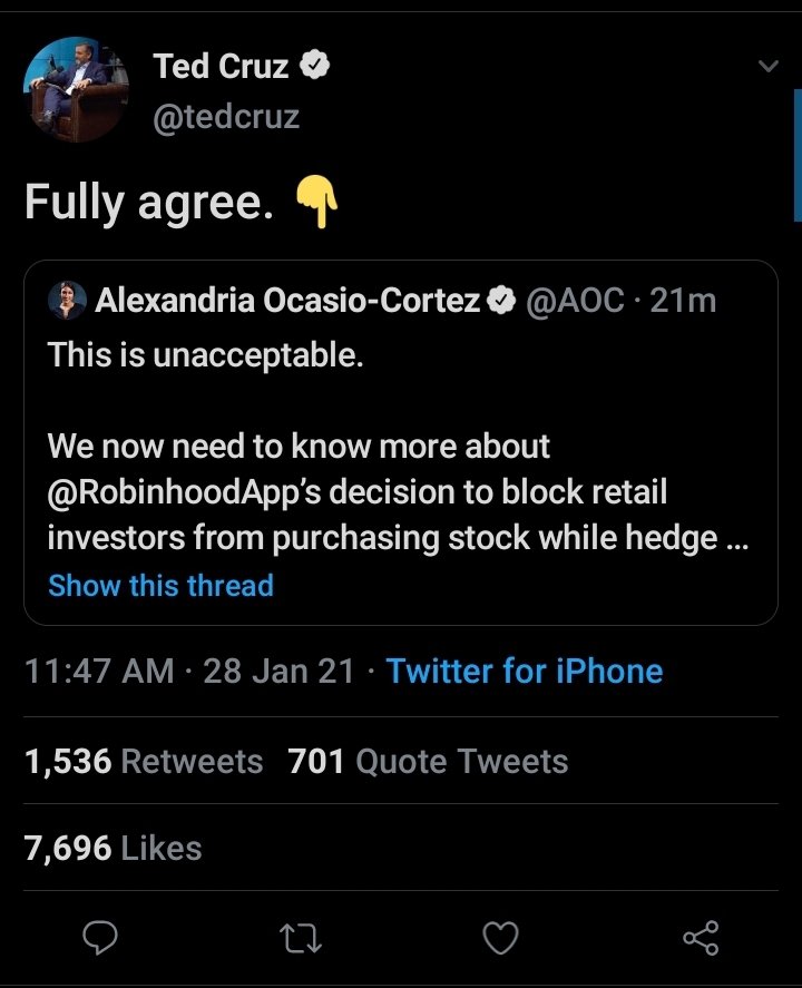 You know it's been a WILD day when AOC, Ted Cruz, Donald Trump Jr. and Dave Portnoy all agree on something.