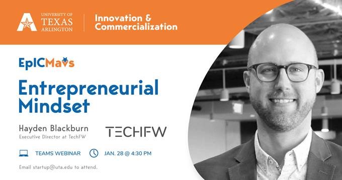 Are you interesting in pursuing entrepreneurship? Are you a business owner wanting to learn how to grow your business? No matter what level you're at, everyone is welcome to #EpICMavs! Join us TODAY at 4:30 for our 1st meeting of the semester. Email startup@uta.edu <a href="/TECHFortWorth/">TechFW</a>