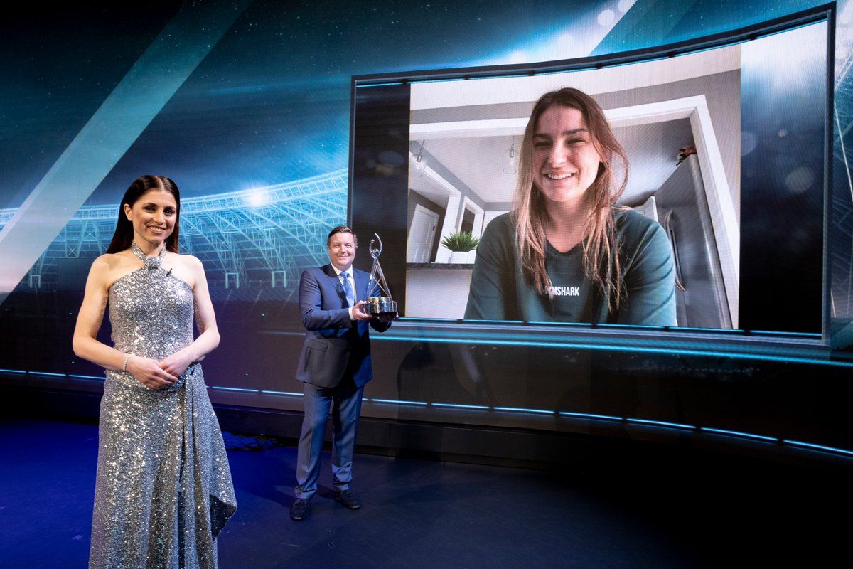 The RTÉ Sportsperson of the Year 2020 is ...

<a href="/KatieTaylor/">Katie Taylor</a> 👊 

👑 Undisputed World Lightweight Champion, Olympic gold medallist, 5 time World Amateur Champion and sportsperson of the year for a 2nd time.

#RTÉSportAwards| <a href="/RTEOne/">RTÉ One</a> <a href="/RTEplayer/">RTÉ Player</a> 

<a href="/RTEsport/">RTÉ Sport</a> | #RTÉSport #KatieTaylor