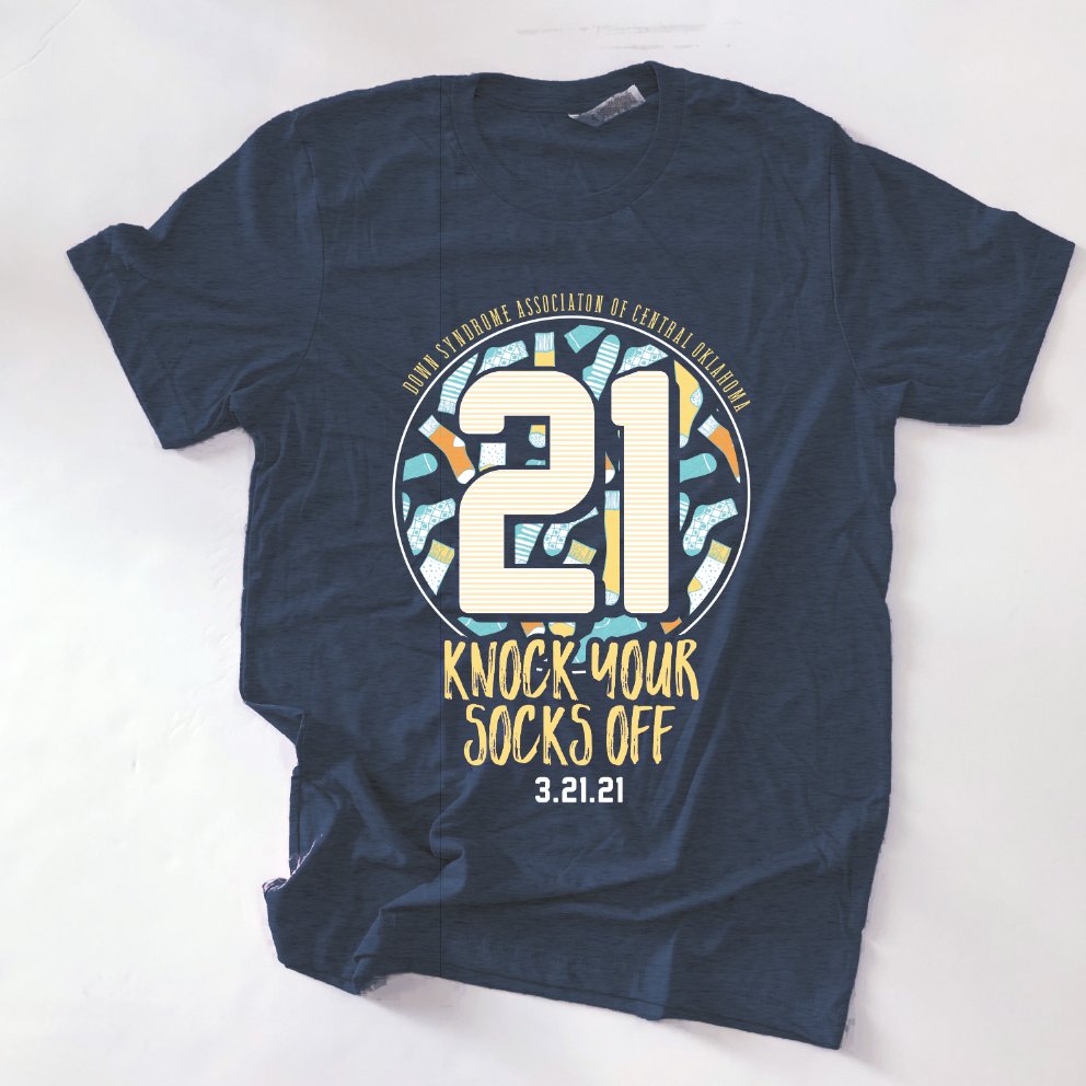 Help us celebrate World Down Syndrome Day and raise awareness for the 21st chromosome by joining our Knock You Socks Off Campaign! T-shirts are now available for preorder! Purchase here: dsaco.org/catalog.php?ca…