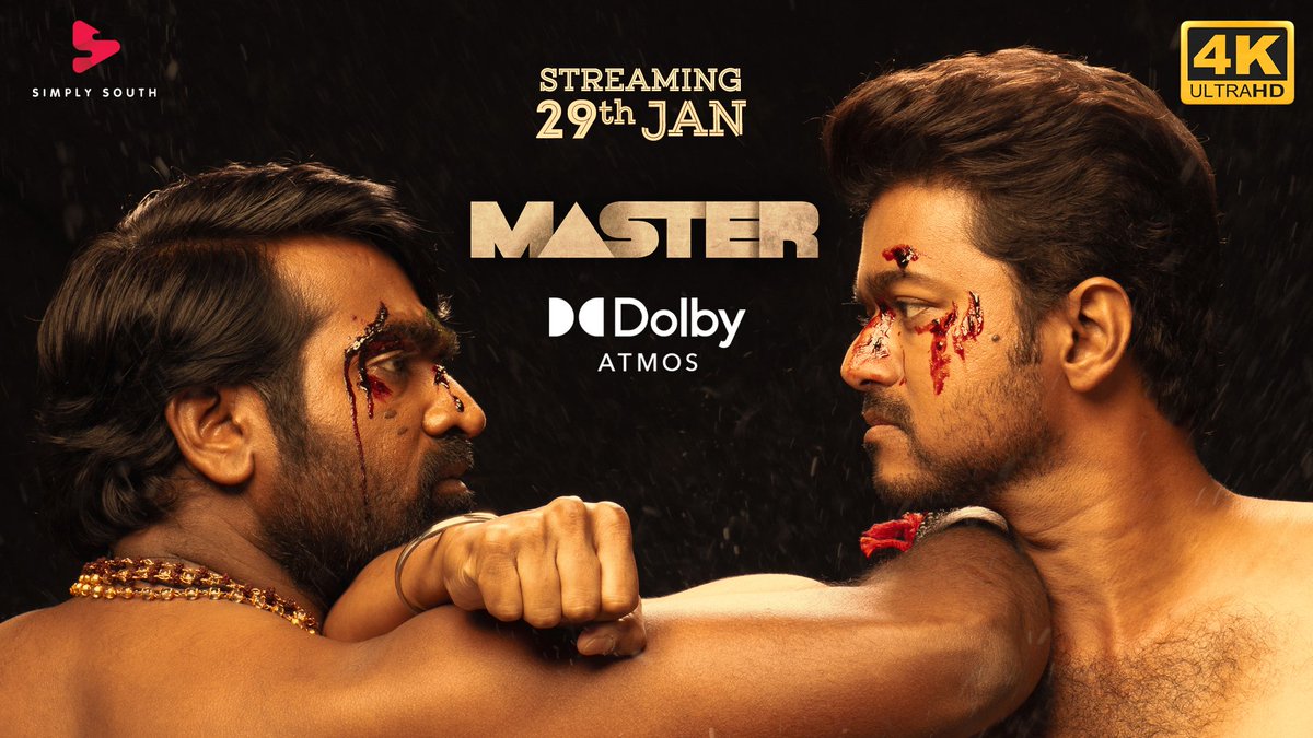 OTTCINEMAUP's tweet photo. #Master uncensored version is released on #SimplySouth. (Overseas) and the duration is 177mins.
#MasterFilm #MasterOnSimplySouth #MaaraOnPrime
#MasterOnJan29th OTT
Follow 👉 @TrackerHDOTT More OTT HD Cinema Updates https://t.co/oG5fjzhAiV