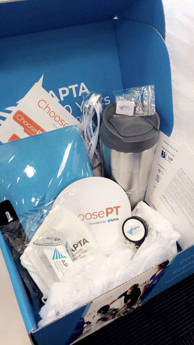 funsizePT's tweet photo. Just got my #swag box for #APTACSM So excited to be able to attend #CSM2021 virtually. Thanks @APTAtweets 😷🙏💫 https://t.co/25FauIU08M