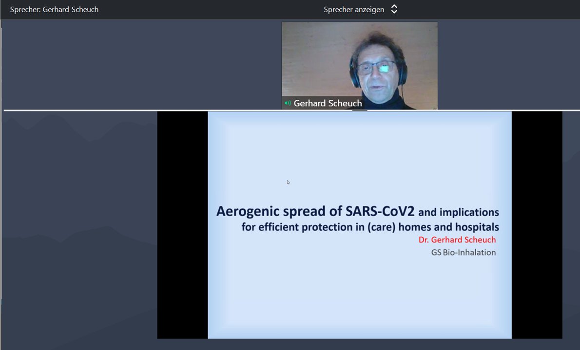 Right now: We are extremely fortunate to host aerosol physicist Dr. Gerhard Scheuch as a speaker in our Corona seminar "What is fake, what are facts" #GRK2338fightsinfodemic #CPCfightsinfodemic @science_surf @weijnitz <a href="/AlionderCPC/">Önder Yildirim</a>