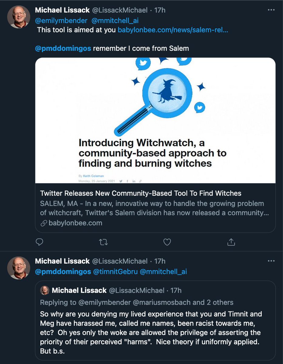 Screenshot of search results of @LissackMichael tagging @pmddomingos