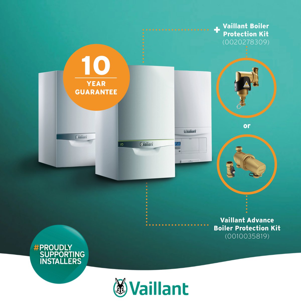 Great news! You can now activate the extended 10-year guarantee on our ecoTEC exclusive, ecoTEC plus and ecoFIT pure ranges with either one of our Boiler Protection Kits when registered on #Advance. That means even more flexibility for our installers.