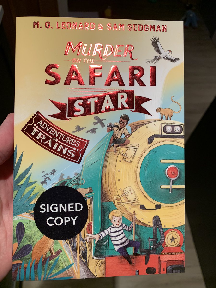 So excited this wonderful book has been published! A gripping whodunnit with beautiful illustrations, I had to have a physical copy after reading it over Christmas. This is my favourite in the #AdventuresOnTrains series so far - my class will love it 🤩