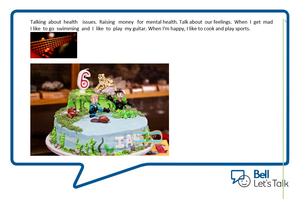 Tweeting on behalf of my students today! Mental Health Matters. #BellLetsTalk 
<a href="/belleriverbucs/">Belle River PS</a>