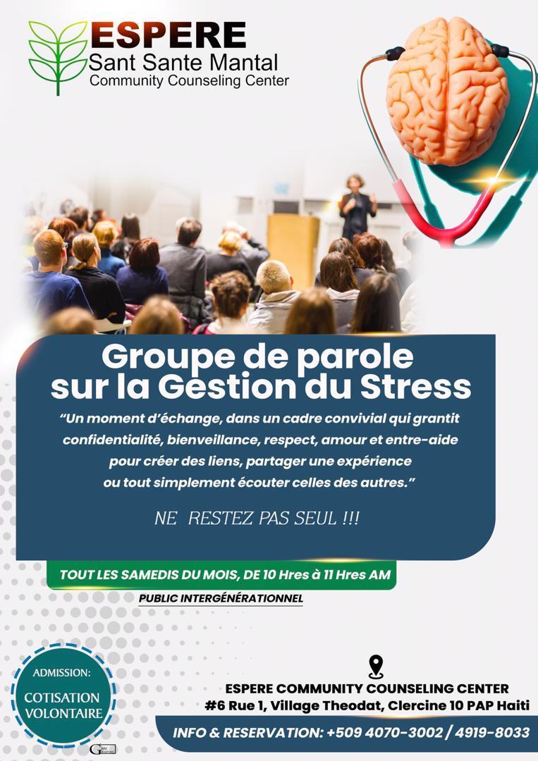 SimNeg's tweet photo. Gwoup sa louvri pou tout moun ki vle aprann kisa Strès la ye, pataje detay sou sa wap viv epi kijan pou jere tèt ou ak viv pi byen menm si sitiyasyon yo difisil anpil. Men ansanm nou kapab. An nou youn la pou lòt!!! Nap komanse 6Fev2021.  #esperecounseling #noulapouou https://t.co/h5drveejIH