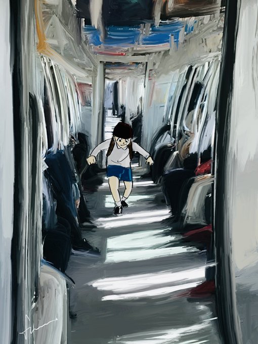 「女の子 電車内」のTwitter画像/イラスト(新着)｜6ページ目