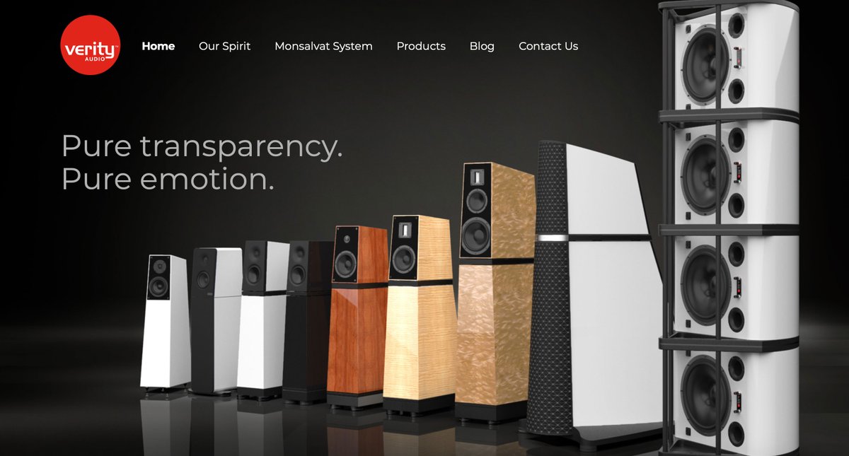 verityaudio's tweet photo. Announcing New Verity Audio Website - https://t.co/KHxtMTVIiZ https://t.co/Q8a6lwRxcN