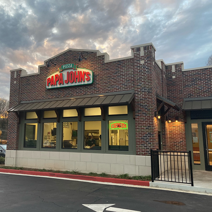 radiumarch's tweet photo. Recently completed renovations to Papa John's store in Clemson, SC. https://t.co/8R2yolSv8P