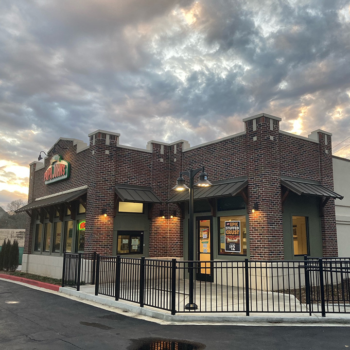 radiumarch's tweet photo. Recently completed renovations to Papa John's store in Clemson, SC. https://t.co/8R2yolSv8P