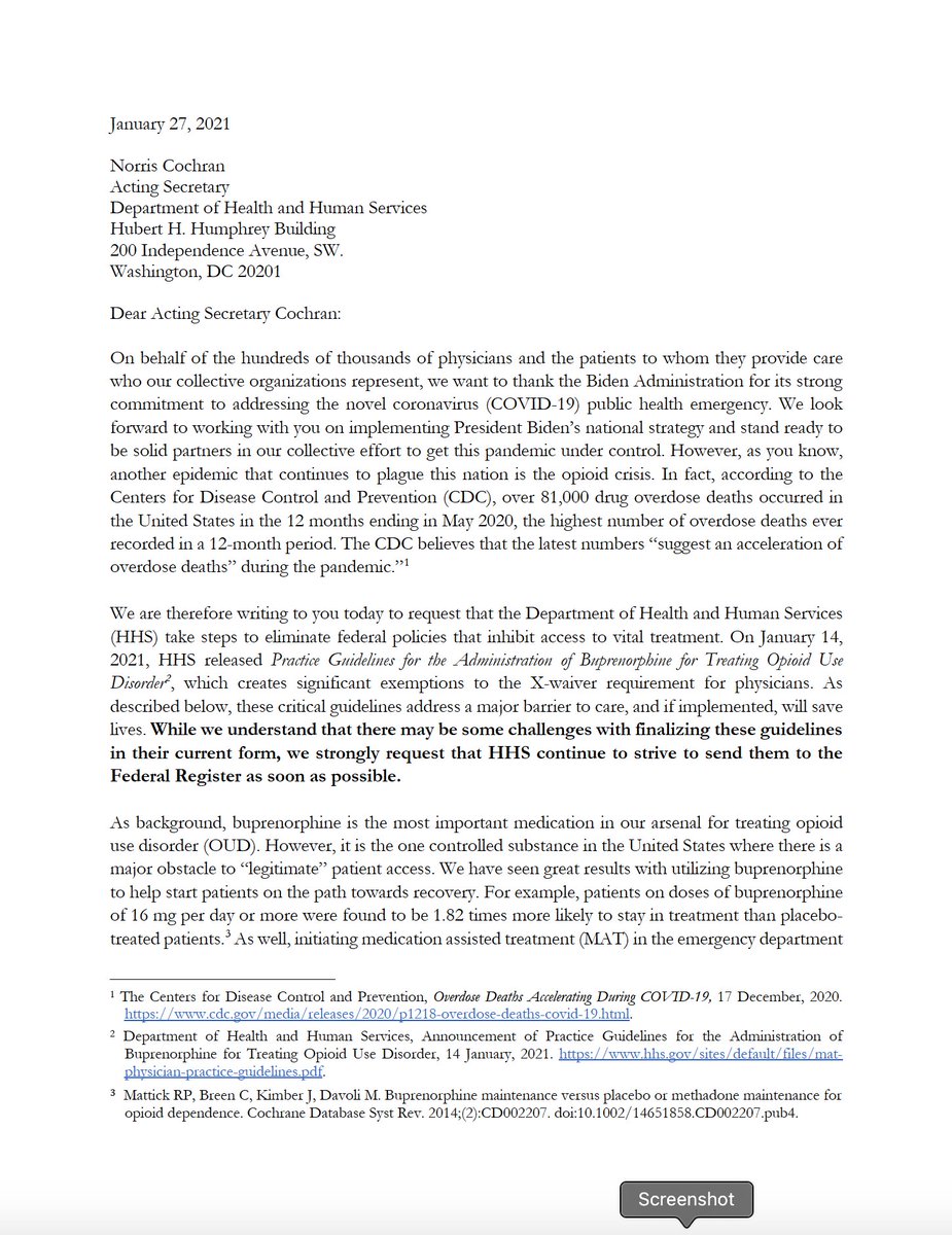 KendallRogersNM's tweet photo. So proud to see @SocietyHospMed @AmerMedicalAssn @ACEPNow and other orgs writing to Acting Secretary of @HHSGov with clear support to #XtheXwaiver yesterday    

So much awareness raised by @DrSarahWakeman @LeoBeletsky @RichBottner and so many others!

Our patients need this! https://t.co/ODJVGLWYGS