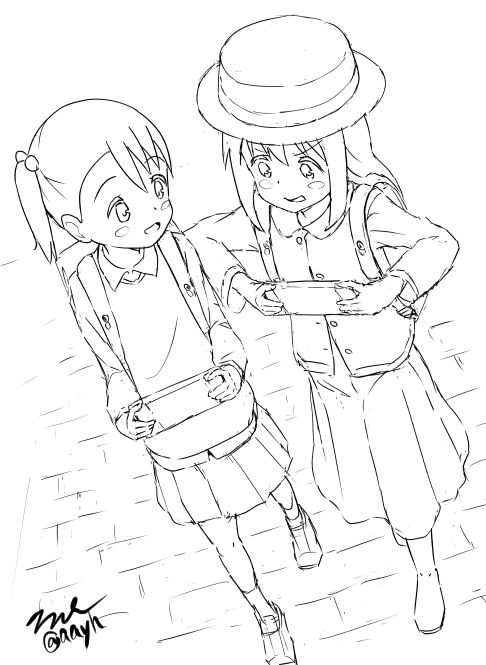 三ツ星カラーズ ことゆい本 表紙ラフ 